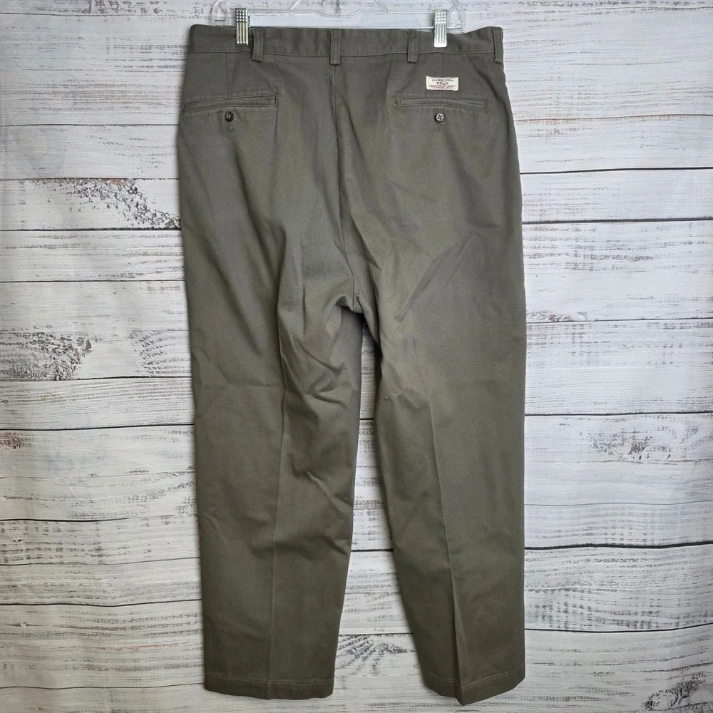 Polo Ralph Lauren‎ Andrew Pant Mens 36x28 Gray Pleated Cotton Chino Trousers